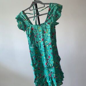 Floral Green Dress